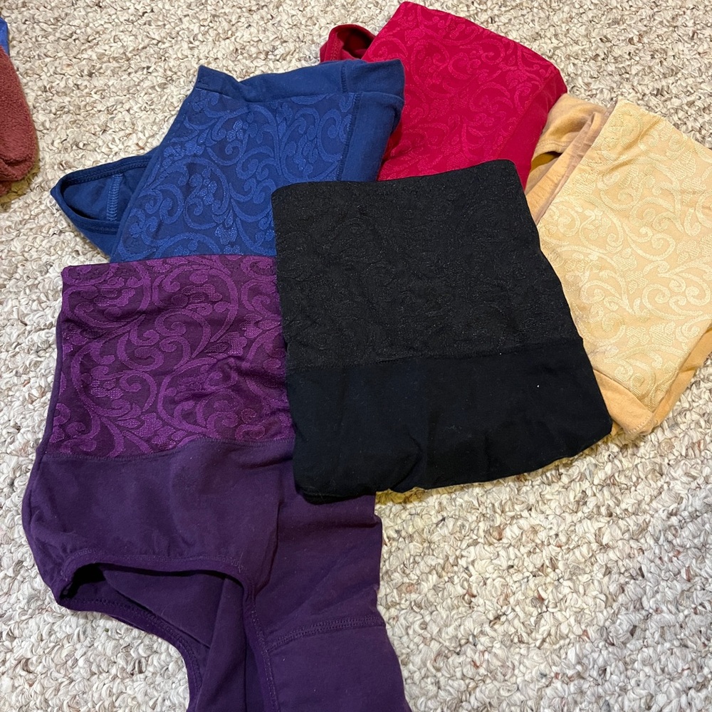 Red and Blue Lace Panties Intimates